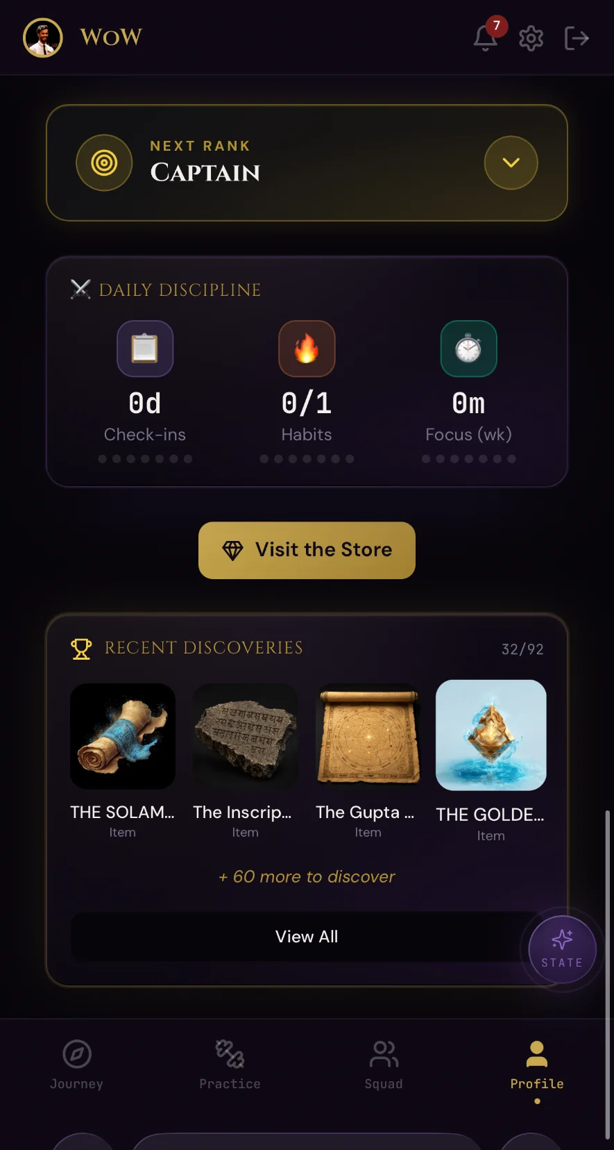 WoW App collectible items and powers earned through play